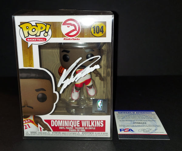 Dominique Wilkins autographed Funko PSA COA