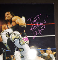 Bret "The Hitman" Hart autographed 11x14 Beckett COA