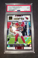 Larry Fitzgerald 2017 Arizona Cardinals Panini Donruss Team Heroes card PSA 9