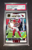 Larry Fitzgerald 2017 Arizona Cardinals Panini Donruss Team Heroes card PSA 9