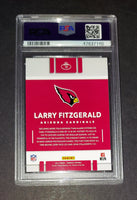 Larry Fitzgerald 2017 Arizona Cardinals Panini Donruss Team Heroes card PSA 9