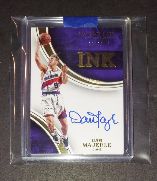 Dan Majerle autographed 2016 Phoenix Suns Panini Immaculate Collection Ink card 56/99
