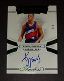 Kevin Johnson 2020 Phoenix Suns Panini Momentous Flawless Emerald autographed card 2/5