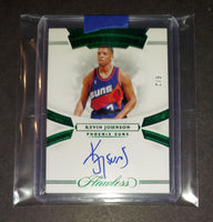 Kevin Johnson 2020 Phoenix Suns Panini Momentous Flawless Emerald autographed card 2/5