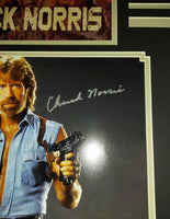 Chuck Norris autographed and matted 11x14 Beckett Witness COA