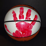Dominique Wilkins autographed basketball with hand print Steiner COA