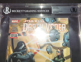 Dave Prowse autographed Darth Vader Star Wars Comic Beckett and JSA COA