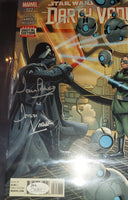 Dave Prowse autographed Darth Vader Star Wars Comic Beckett and JSA COA