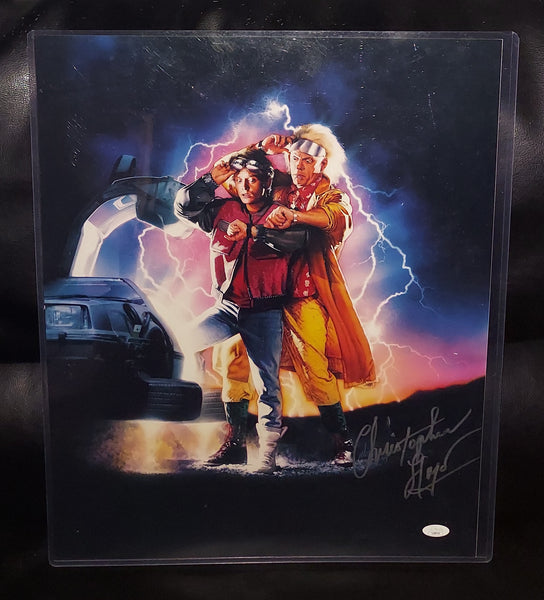 Christopher Lloyd autographed 16x20 JSA COA