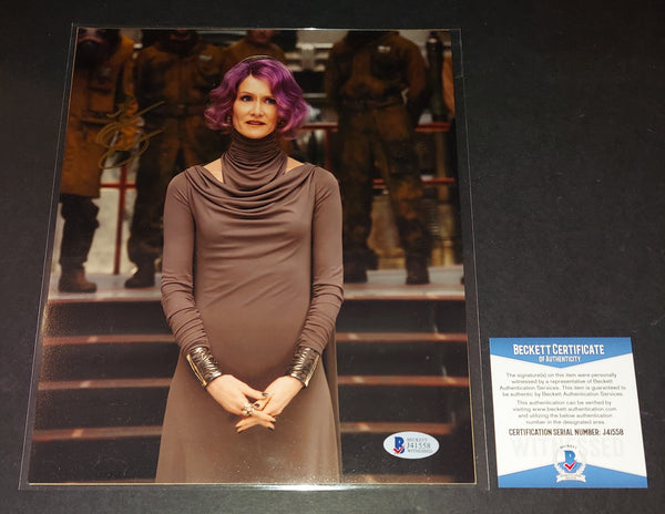 Laura Dern autographed 8x10 Beckett Witness COA