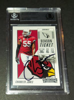 Chandler Jones autographed slabbed card Beckett COA
