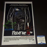 Ari Lehman autographed 11x17 Beckett Witness COA