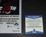 Ari Lehman autographed 11x17 Beckett Witness COA