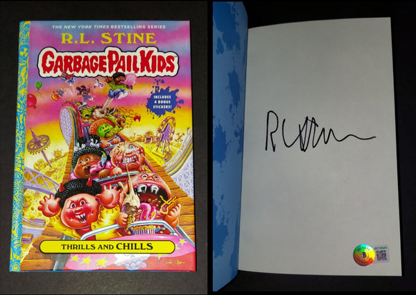 R.L. Stine autographed Garbage Pail Kids book Beckett COA