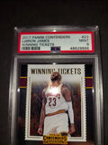 LeBron James 2017 Panini Contenders Winning Tickets Cleveland Cavaliers card PSA 9